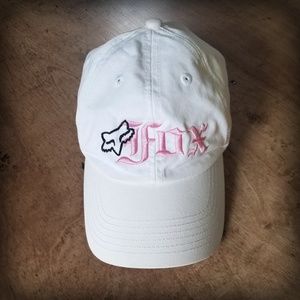 Women's Fox white baseball cap